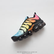Nike Air VaporMax Plus sneaker with visible style code and EU size list in the image