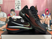 Pair of black Nike G.T. Cut 3 basketball shoes shown from side and top angles.