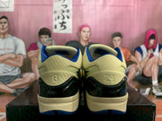 Rear view showing textured heel panels and black heel inserts