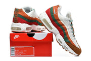 Nike Air Max 95 TT sneakers beside a box labeled “NIKE AIR MAX 95 TT,” with a sample size label visible.