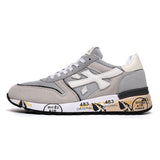 Grey 483 Low-Top Sneakers with Printed Sole