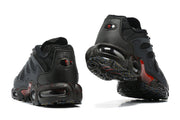 Rear and outsole views of black Nike Air Max Terrascape Plus sneakers; image filename includes the size range 39-46.