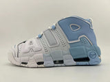 Nike Air More Uptempo Sneakers, White and Light Blue, DJ5159-400
