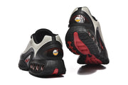 Rear and outsole views of Nike Air Max DN sneakers.