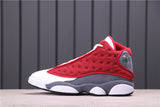 Air Jordan 13 Red Flint Sneakers - Red, Gray and White