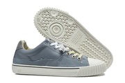 Sneaker outsole and side profile with textured sole details