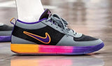 Nike Low-Top Sneakers in Gray, Black, Purple and Multicolor