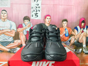 Front view showing the lace-up closure, padded collars, and tongue graphics.