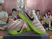 Nike Ja 3 basketball shoes shown in side and angled views, with white laces and a bright volt outsole.