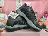PUMA Black and Gray Court Sneakers