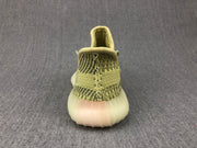 Rear view showing the patterned heel section and translucent sole.