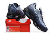 Nike Air Max 95 sneakers displayed with a box whose label shows size 8.5 and style code IX0347 451.