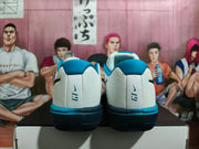Heel view showing blue collar panels and LeBron heel branding