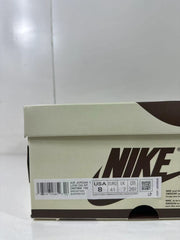 Close-up of the shoebox label showing Air Jordan 1 Low OG SP, style code DM7866 106, US 8, EU 41, UK 7, and CM 26.0.