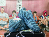 Nike Blue Silver Basketball Sneakers