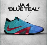 Nike Ja 4 Blue Teal Basketball Sneakers