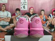 Rear view showing the heel detail and translucent outsole