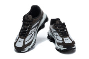 Front view of both Nike Shox Ride 2 sneakers, showing the lace-up design and contrasting panels.