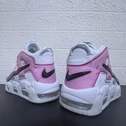 Rear view of the pair showing pink heel panels and sculpted soles.