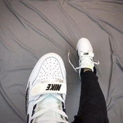 Top view highlighting the perforated toe and instep strap