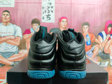 Nike Foamposite Sneakers Black Blue Orange