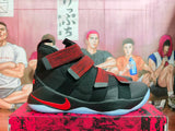 Nike LeBron Soldier 12 Black Red Basketball Shoes