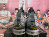 Nike Gray Gold High-Top Basketball Sneakers