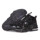 Black Glossy High-Top Sneakers