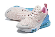 Pair of Nike Air Max 270 Premium sneakers shown at an angled top view